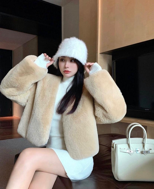 Gemma korean style fur jacket