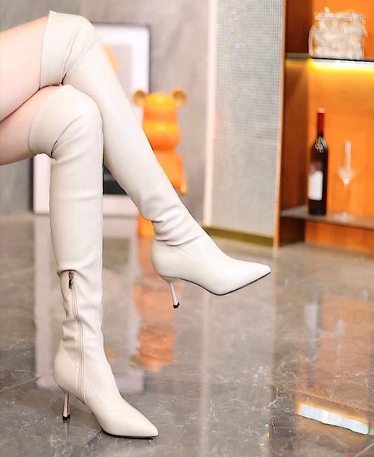 Lily knee-high pointed boots