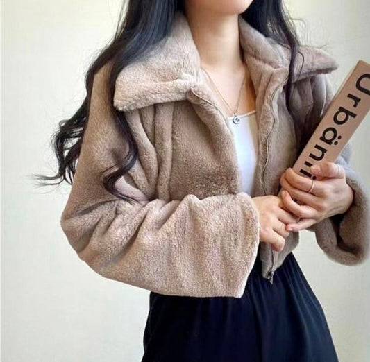 Anya plush fur cardigan