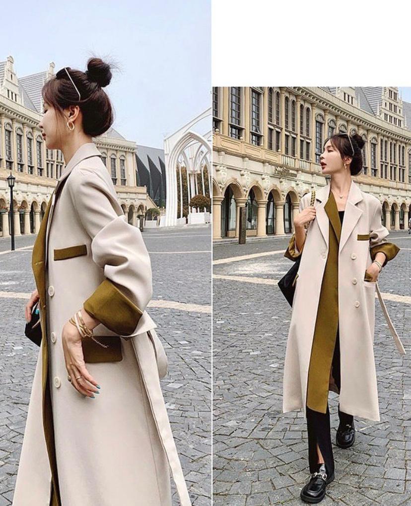 Two tone highend Trench coat