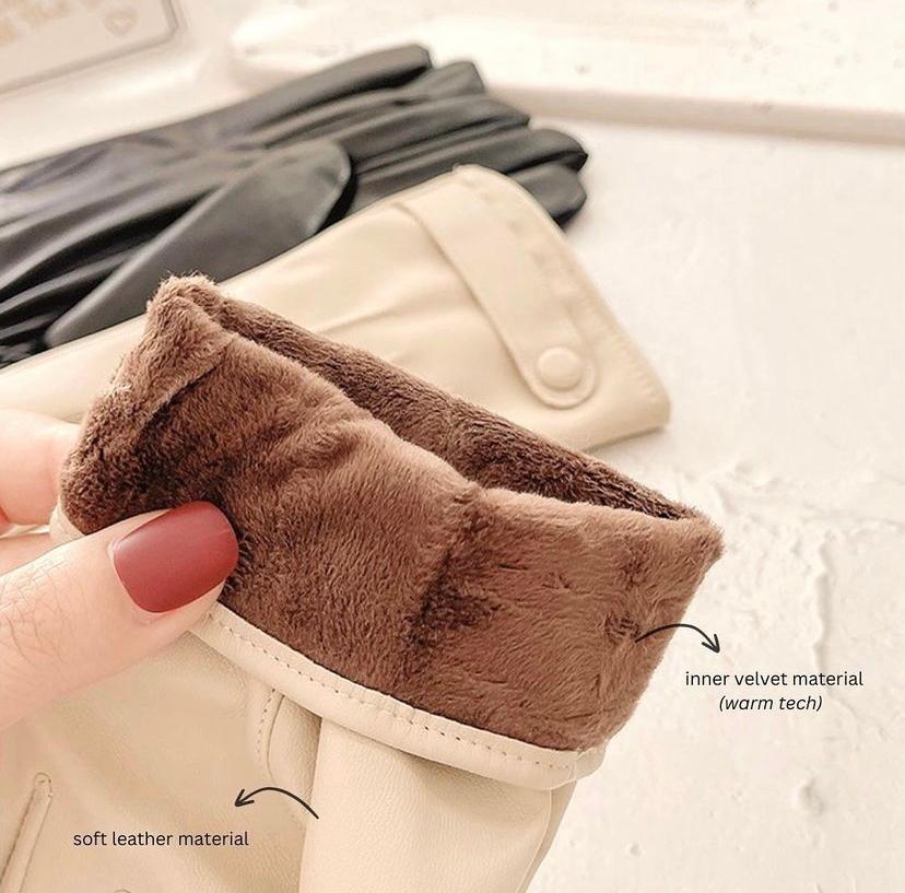 BG leather winter glove