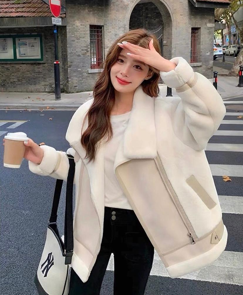 Lana korean style plush jacket