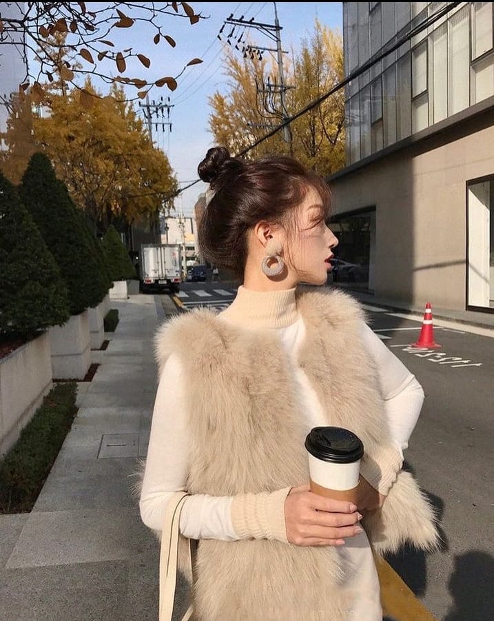 Tuscany winter fur vest