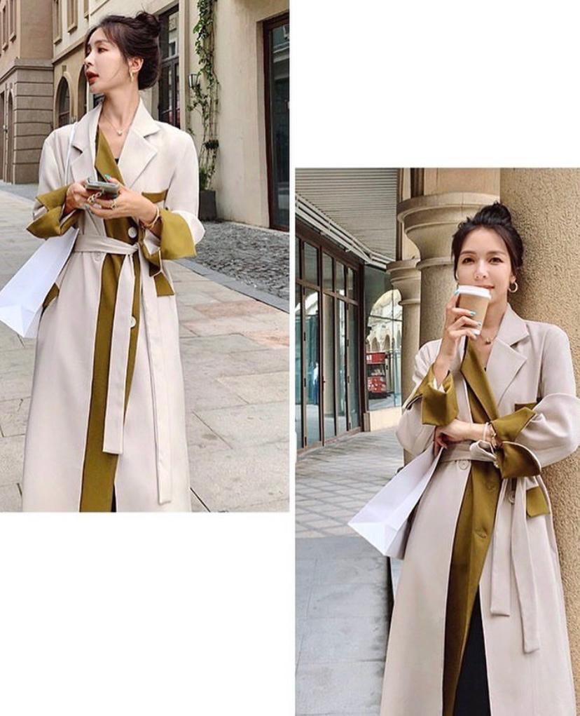 Two tone highend Trench coat