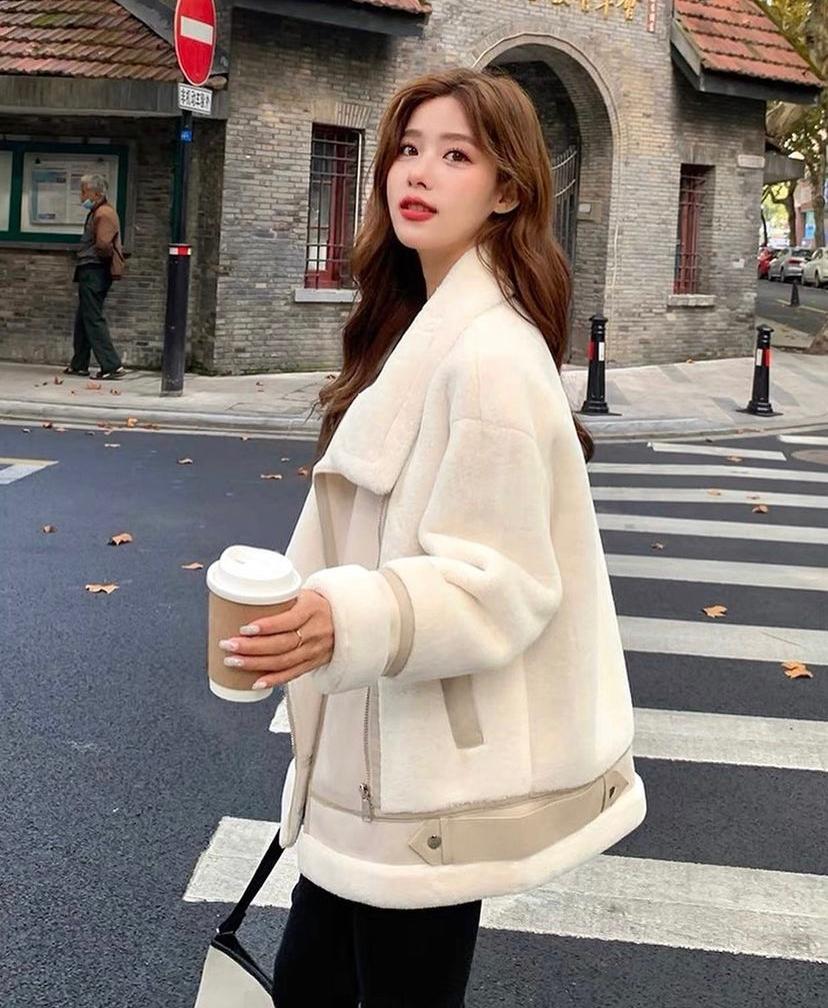 Lana korean style plush jacket