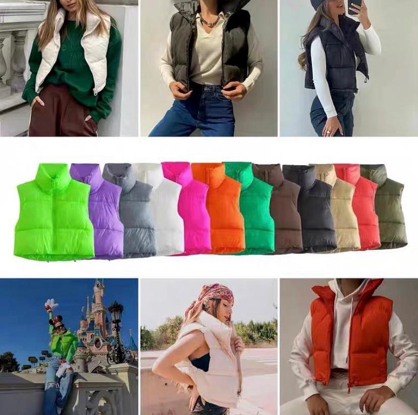 Zion cropped puffer vest