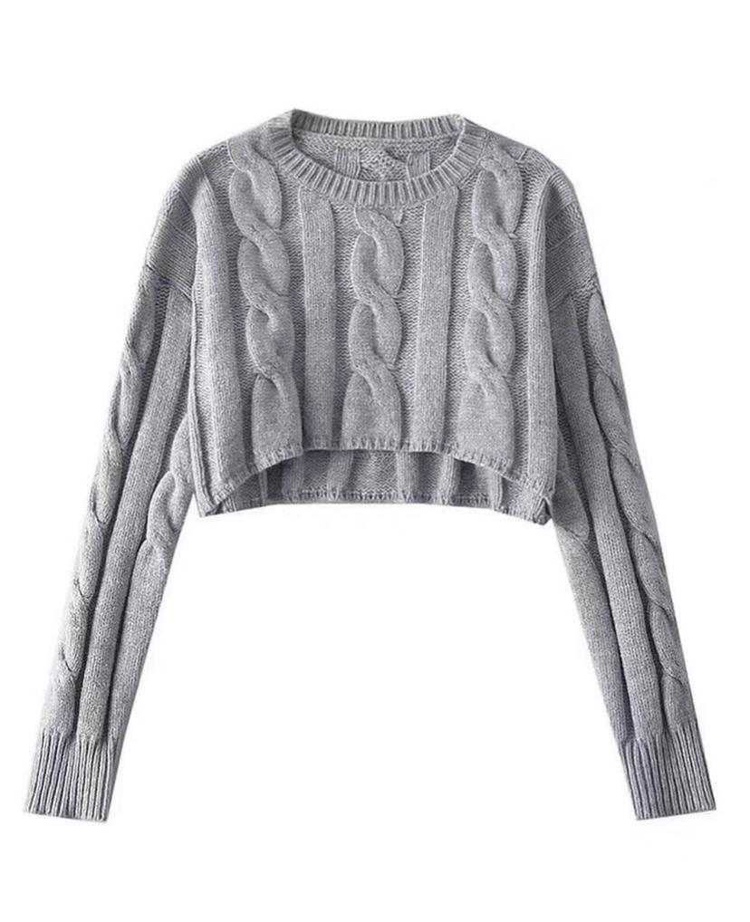 Emilia cropped knitted sweater