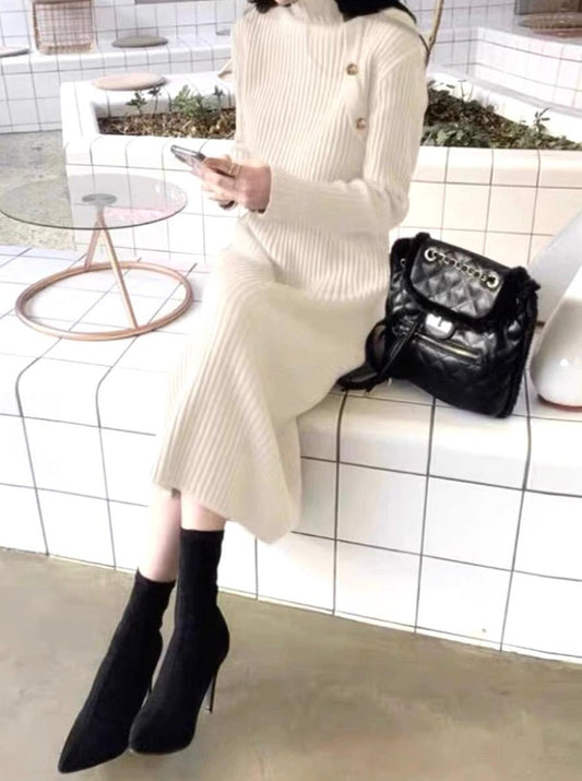 Sophie turtleneck sweater dress